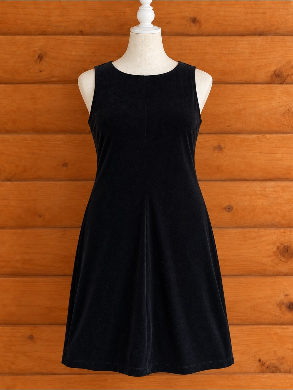 Covington Black Sleeveless Mini Dress